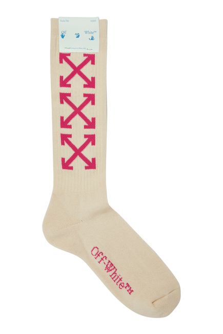 Arrows Logo-Print Socks